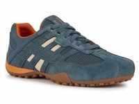 Sneaker GEOX "UOMO SNAKE A" Gr. 39, blau (blau, taupe) Herren Schuhe Stoffschuhe