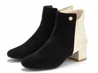 Stiefelette LASCANA Gr. 36, schwarz (schwarz, creme) Damen Schuhe