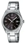 Quarzuhr, silber (silberfarben, schwarz), CASIO TIMELESS COLLECTION, Armbanduhren,