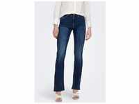 Bootcut-Jeans ONLY "ONLBLUSH MID FLARED DNM TAI021" Gr. M, Länge 34, blau...