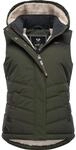 Ragwear Steppweste "Hesty" Wasserdichte Outdoor-Weste mit abnehmbarer Kapuze