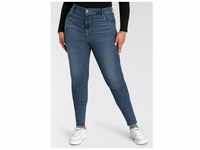 Skinny-fit-Jeans LEVI'S PLUS "720 High-Rise" Gr. 18 (48), Länge 32, blau...