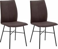 NIEHOFF SITZM&Ouml;BEL 4-Fu&szlig;stuhl "Capri" (Set) 2 Stk.Bezug in Microfaser oder Leder,