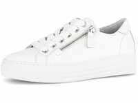 Sneaker GABOR "FLORENZ" Gr. 37, silberfarben (weiß, silberfarben) Damen Schuhe