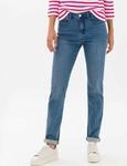 5-Pocket-Jeans BRAX "Style MARY", Damen, Gr. 36, Normalgr&ouml;&szlig;en, grau (stein),