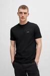 BOSS GREEN Rundhalsshirt "Tee" mit gummiertem Kontrast-Logo