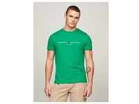 T-Shirt TOMMY HILFIGER "TOMMY LOGO TEE" Gr. S, grün (olympic green) Herren Shirts