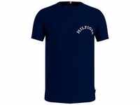 T-Shirt TOMMY HILFIGER "MONOTYPE BACK PRINT" Gr. M, blau (desert sky) Herren...