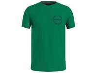 T-Shirt TOMMY HILFIGER "HILFIGER ROUNDLE TEE" Gr. S, grün (olympic green) Herren