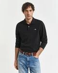 Gant Poloshirt "REG SHIELD LS PIQUE RUGGER" mit Logotickerei auf der Brust