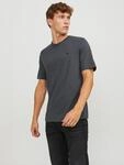 Rundhalsshirt JACK & JONES "JJEPAULOS TEE SS CREW NECK NOOS", Herren, Gr. XS, grau