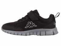 Sneaker KAPPA Gr. 30, schwarz (black, grey) Kinder Schuhe Trainingsschuhe für -