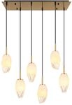 GLOBO LIGHTING H&auml;ngeleuchte "BARCLEY", messingfarben, H: 120cm, 1 Stk.,...