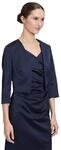 Bolerojacke VERA MONT "Damen mit Kellerfalten", Damen, Gr. 36, blau (night sky),