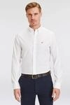 Langarmhemd GANT "SLIM CLASSIC POPLIN SHIRT", Herren, Gr. XL, N-Gr, wei&szlig;,