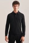 Poloshirt SEIDENSTICKER, Herren, Gr. S, schwarz, 100% Baumwolle, unifarben,...