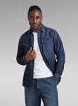Langarmshirt G-STAR "Dakota Slim Denim Hemd", Herren, Gr. S, blau (worn in deep sea),