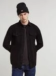 Langarmshirt G-STAR "Marine Slim Hemd", Herren, Gr. M, dk schwarz gd, Obermaterial:
