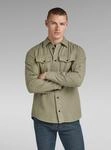 Langarmshirt G-STAR "Marine Slim Hemd", Herren, Gr. S, shamrock gd, Obermaterial: 50%