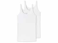 Unterhemd SCHIESSER "95/5" Gr. 36, N-Gr, weiß (2 x weiß) Damen Unterhemden
