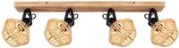 GLOBO LIGHTING Deckenspot "VALLI", braun (dunkelbraun), 4, H: 25cm, 1 Stk.,...