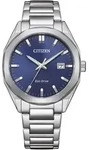 Solaruhr CITIZEN, silber (silberfarben, blau), Armbanduhren, Herren, Armbanduhr,