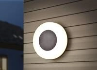 REALITY Leuchten LED Au&szlig;en-Wandleuchte "MORENA, runde LED Wandlampe Deckenlampe