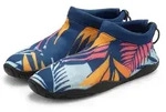Badeschuh LASCANA "Badelatsche, Badeschuhe", Damen, Gr. 37, blau (blau, orange),
