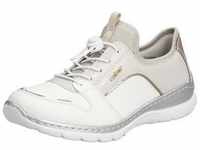 Slip-On Sneaker RIEKER Gr. 36, beige (offwhite, creme) Damen Schuhe Slipper...