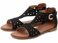 Sandale LASCANA Gr. 39, schwarz Damen Schuhe Strandschuhe Sandalette, Sommerschuh aus
