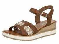Sandalette REMONTE Gr. 36, braun (braun, beige) Damen Schuhe Sandalen