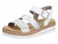 Sandalette REMONTE Gr. 36, bunt (silberfarben, weiß) Damen Schuhe Sandalen
