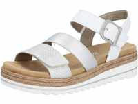 Sandalette REMONTE Gr. 36, bunt (silberfarben, weiß) Damen Schuhe Sandalen