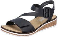 Rieker Riemchensandale Sommerschuh, Sandalette, Keilabsatz, mit asymmetrischem