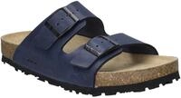 Pantolette JOSEF SEIBEL "Hermine 01", Damen, Gr. 36, blau (dunkelblau), Leder, Schuhe