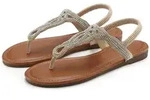 Zehentrenner LASCANA "Sommerschuh, offener Schuh", Damen, Gr. 35, Lederimitat,...