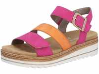 Sandalette REMONTE Gr. 36, bunt (fuchsia, orange) Damen Schuhe Sandalen Sommerschuh,