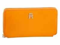 Geldbörse TOMMY HILFIGER "ICONIC LARGE ZA" orange (rich ochre) Kleinlederwaren