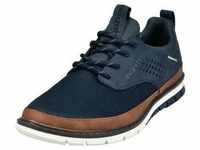 Sneaker BUGATTI Gr. 43, bunt (dunkelblau, braun) Herren Schuhe Stoffschuhe mit