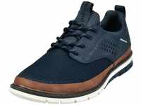 Sneaker BUGATTI Gr. 43, bunt (dunkelblau, braun) Herren Schuhe Stoffschuhe mit