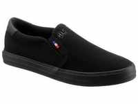 Slip-On Sneaker H.I.S Gr. 40, schwarz (schwarz, uni) Herren Schuhe Stoffschuhe...