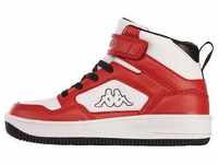 Sneaker KAPPA Gr. 26, rot (white, red) Kinder Schuhe Trainingsschuhe - in