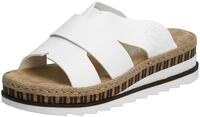 Rieker Pantolette Keilabsatz, Sommerschuh, Schlappen mit Juteumrahmung