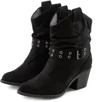 Cowboy Stiefelette LASCANA "Sommerstiefelette", Damen, Gr. 36, schwarz, Obermaterial: