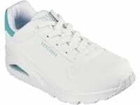Sneaker SKECHERS "UNO - POP BACK" Gr. 35, grün (weiß, mintfarben) Damen Schuhe