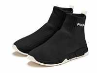 Sneaker FCUK Gr. 39, schwarz (schwarz, weiß) Damen Schuhe Boots Freizeitschuh,...
