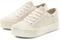 LASCANA Sneaker Schn&uuml;rhalbschuh, Freizeitschuh aus Textil mit Plateausohle