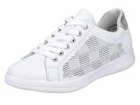 Sneaker RIEKER Gr. 36, silberfarben (weiß, silberfarben) Damen Schuhe Sneaker