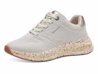 Sneaker TAMARIS Gr. 37, weiß (weiß kombiniert) Damen Schuhe Sneaker mit