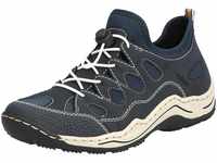 Slip-On Sneaker RIEKER Gr. 36, blau (nachtblau) Damen Schuhe Slipper